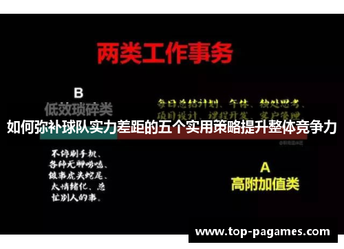 如何弥补球队实力差距的五个实用策略提升整体竞争力
